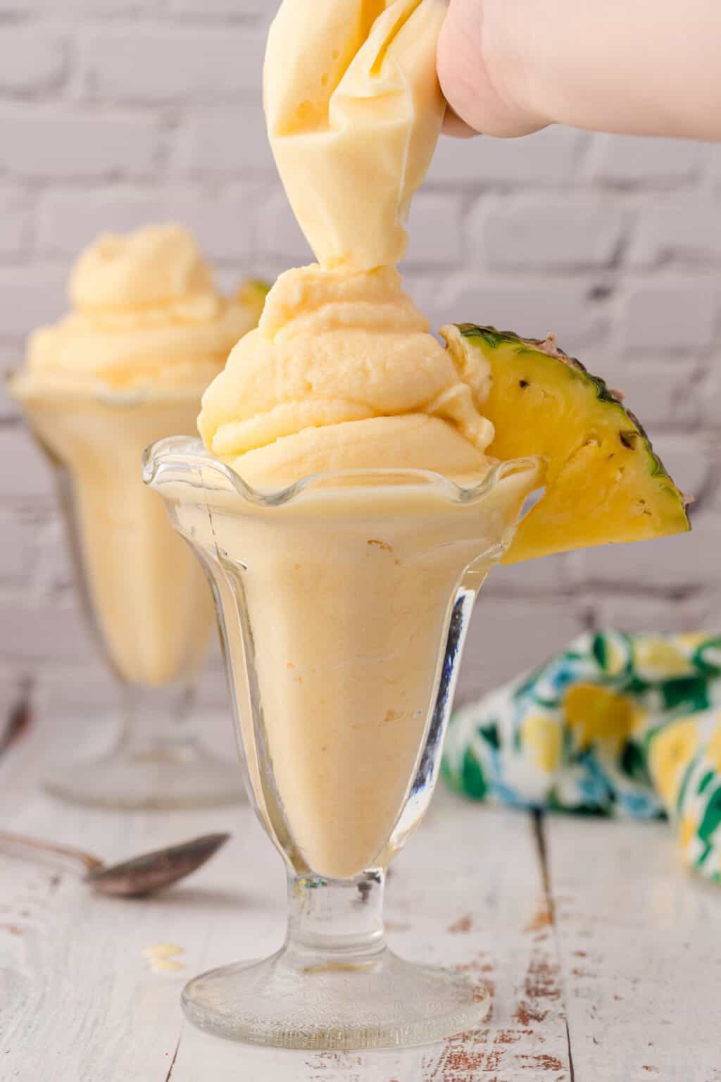 No Churn Pineapple Ice Cream Copycat Dole Whip Recipe