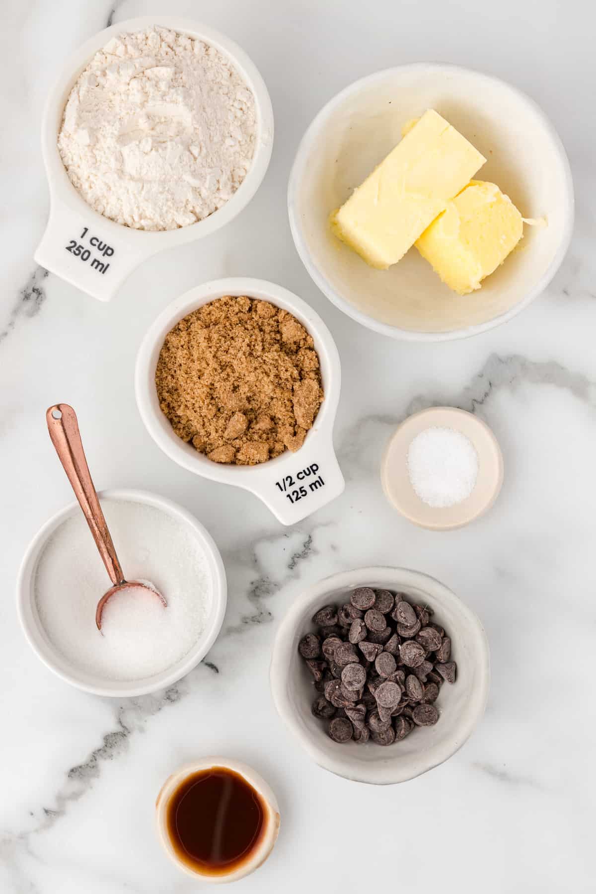 Edible Chocolate Chip Cookie Dough Ingredients