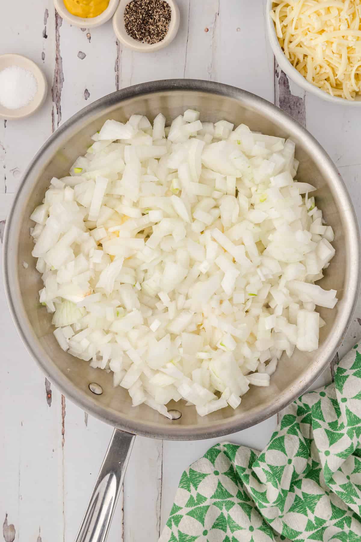 onions in a large skillet