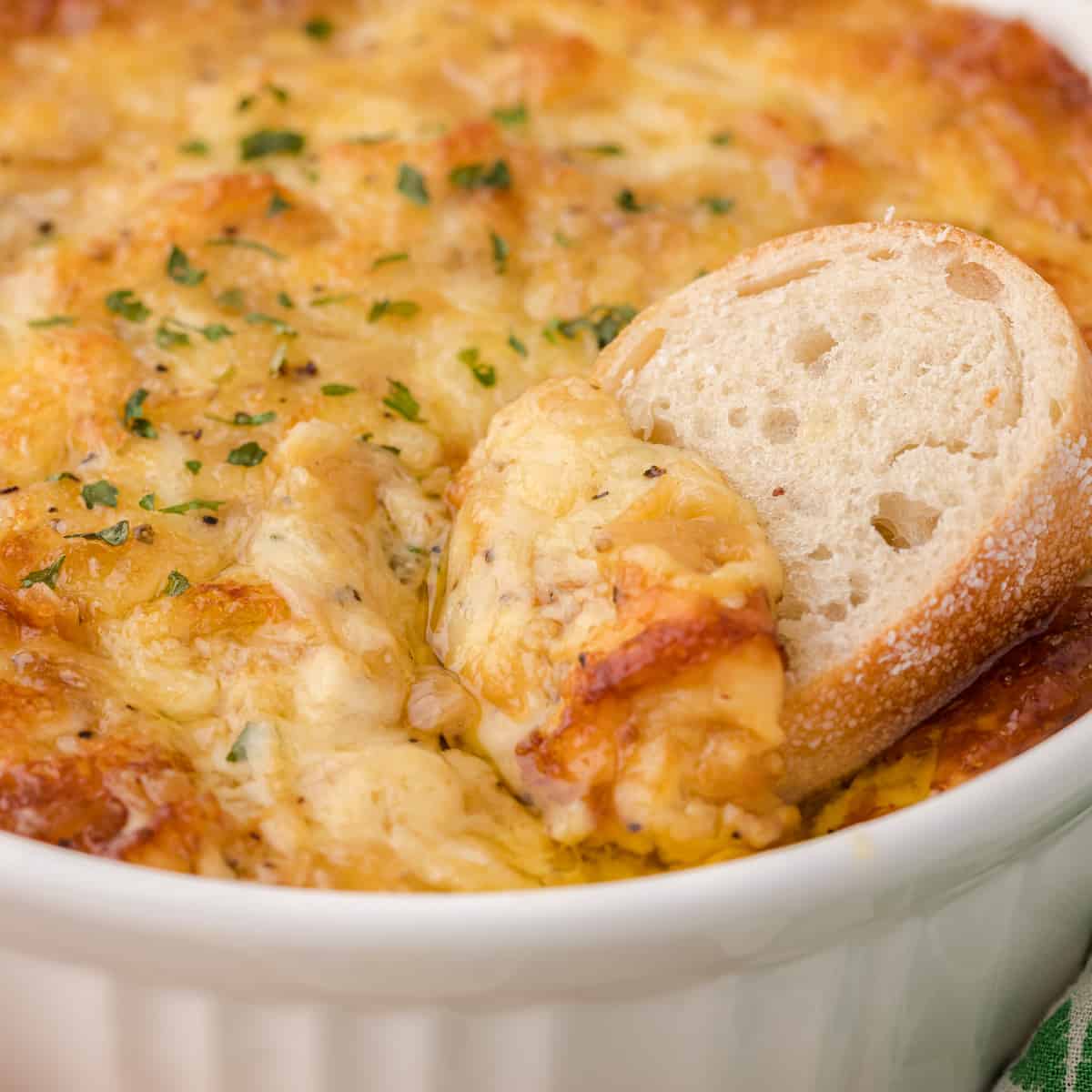 the best hot onion dip with swiss cheese