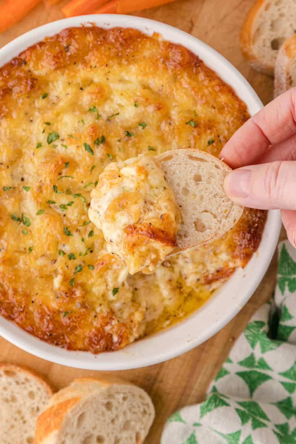 The Best Hot Swiss Onion Dip Feels Like Home™