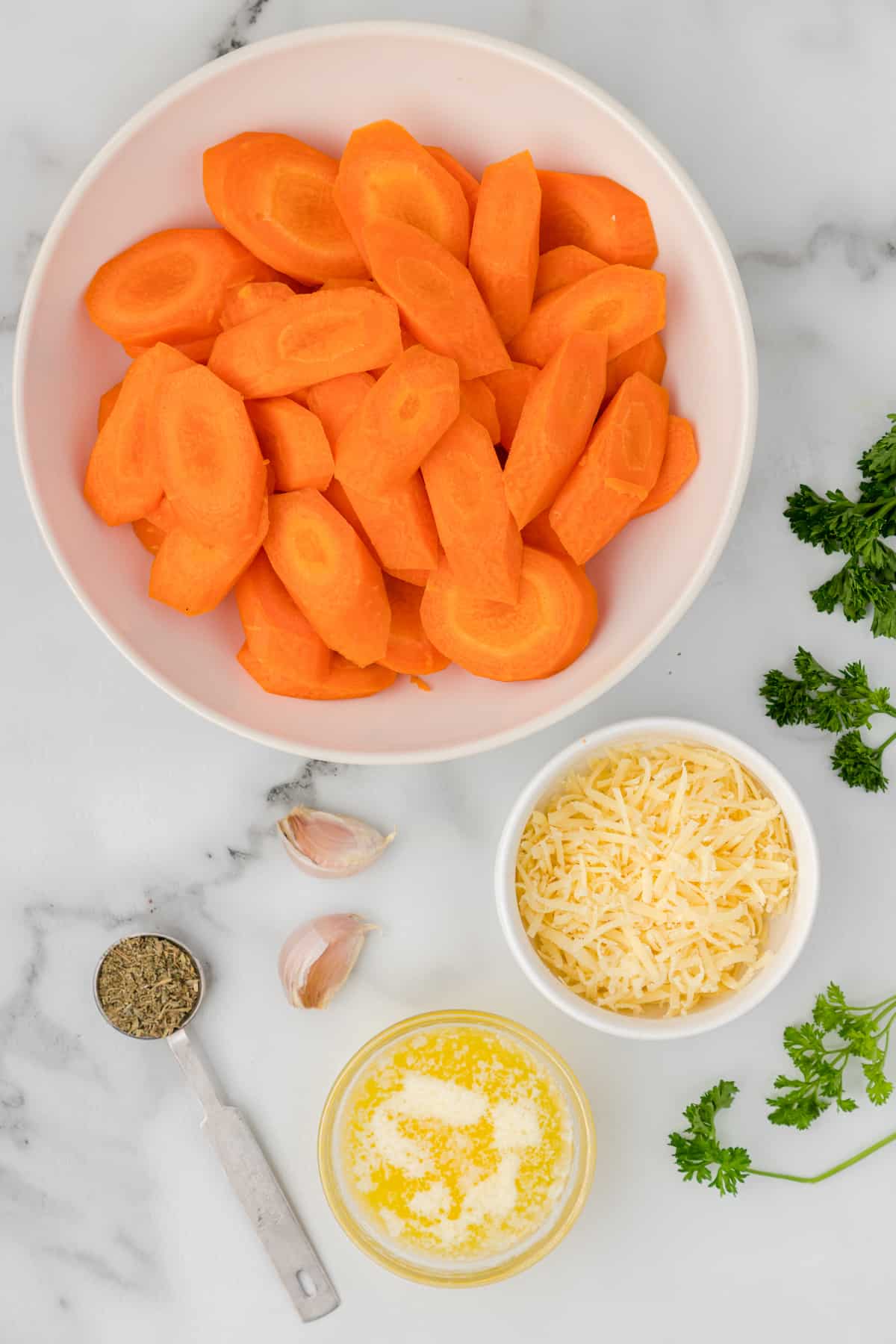 garlic parmesan roasted carrots ingredients