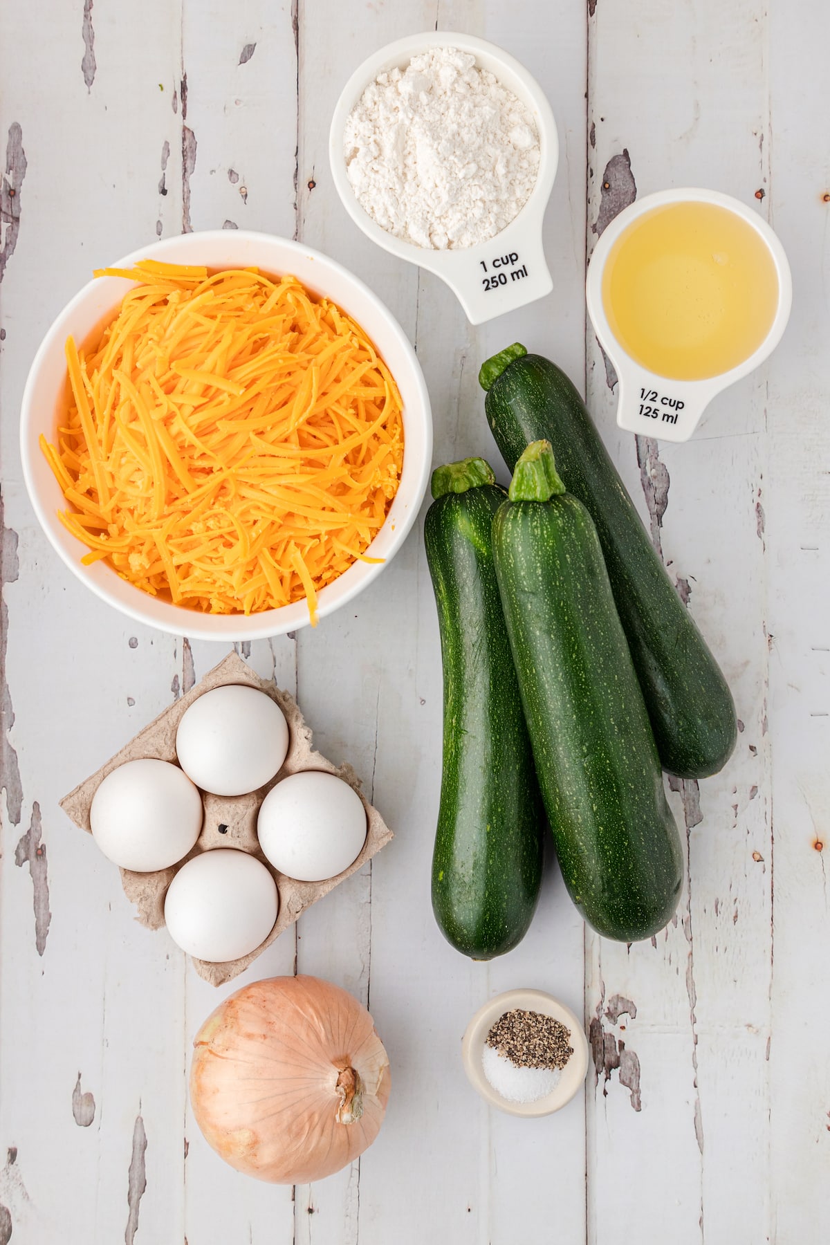 zucchini casserole ingedients