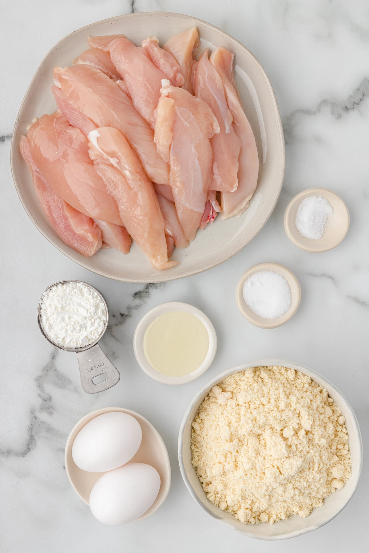 gluten free chicken tenders ingredients including almond flour