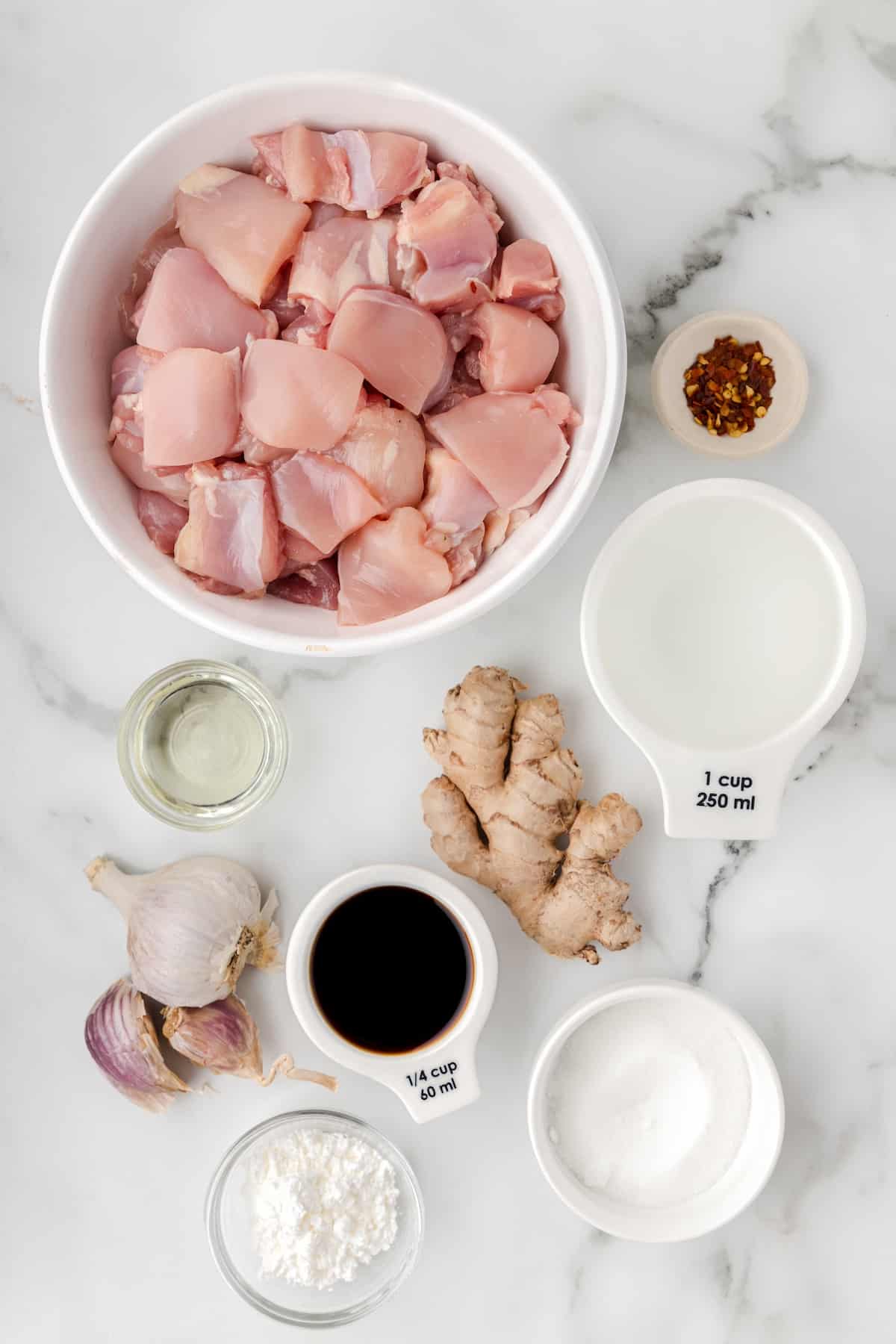 Instant Pot Mongolian Chicken ingredients