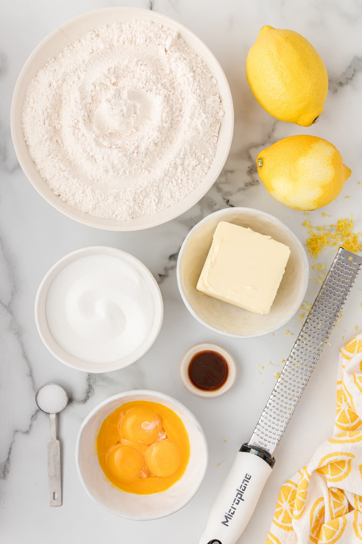 Lemon Sugar Cookies ingredients