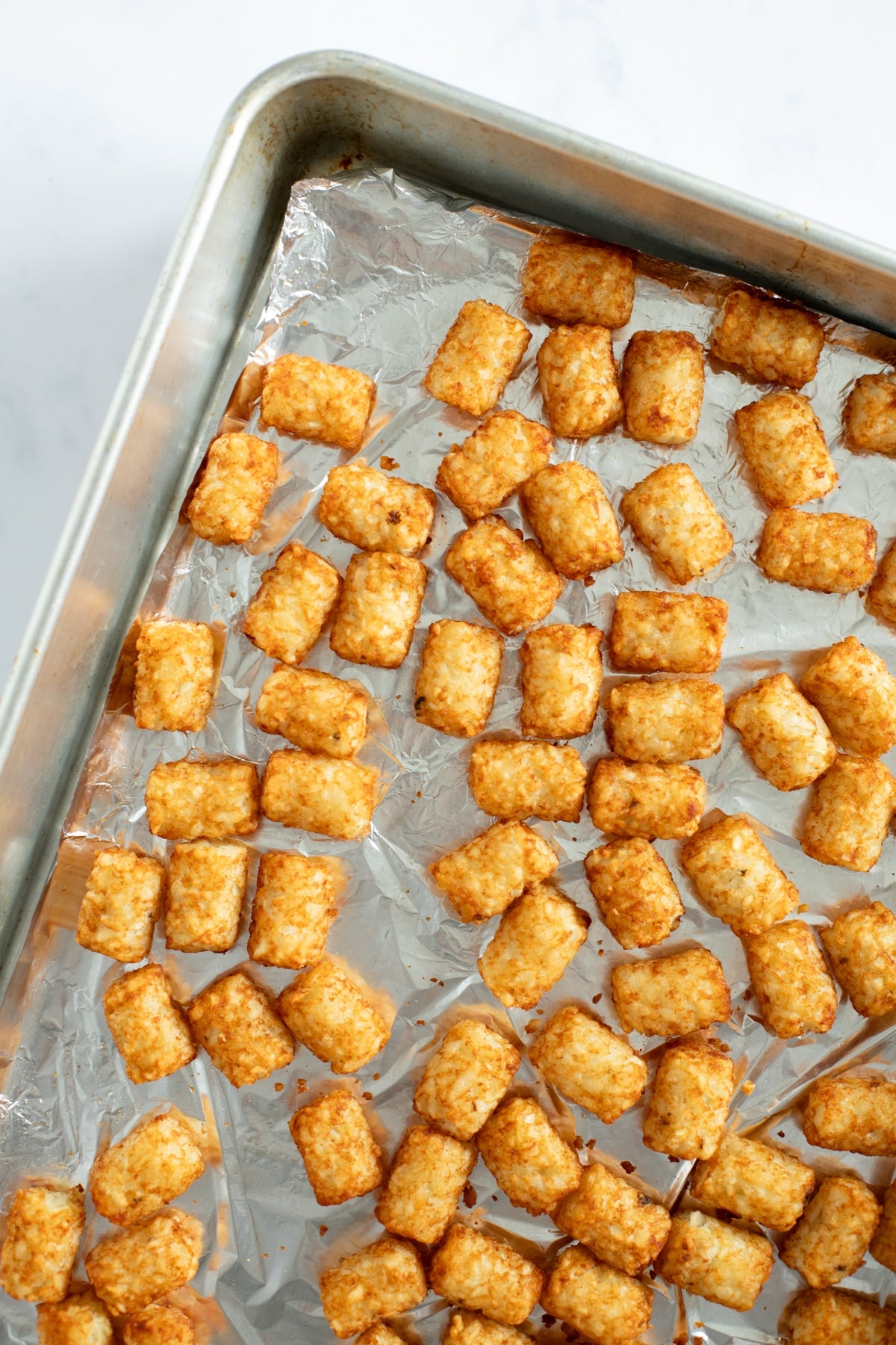 bake the tater tots on a baking sheet