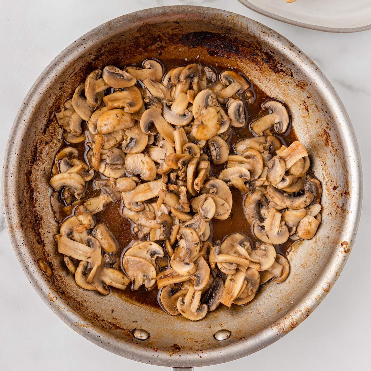 cooked balsamic mushrooms