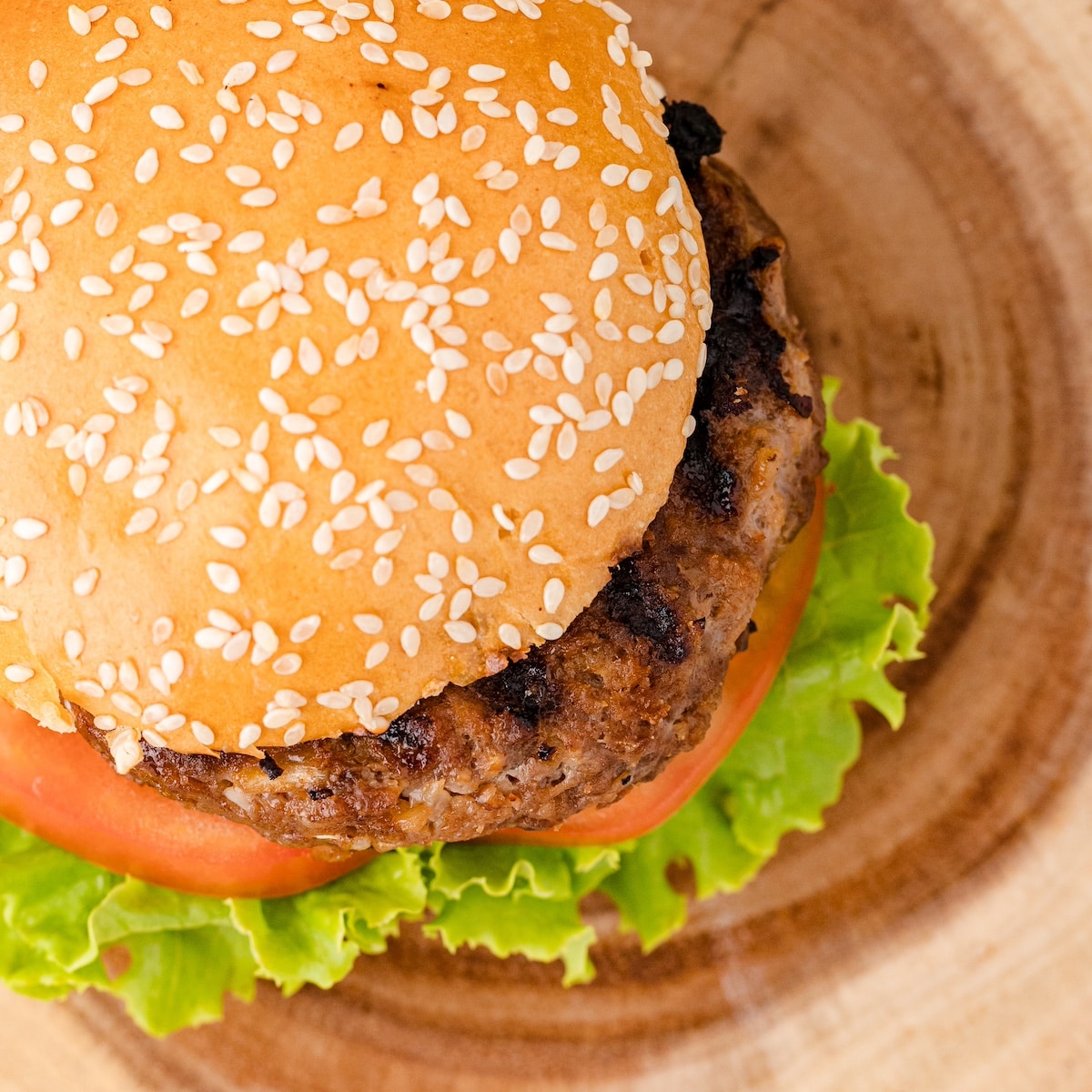 the best BBQ burger on a bun with lettuce and tomato