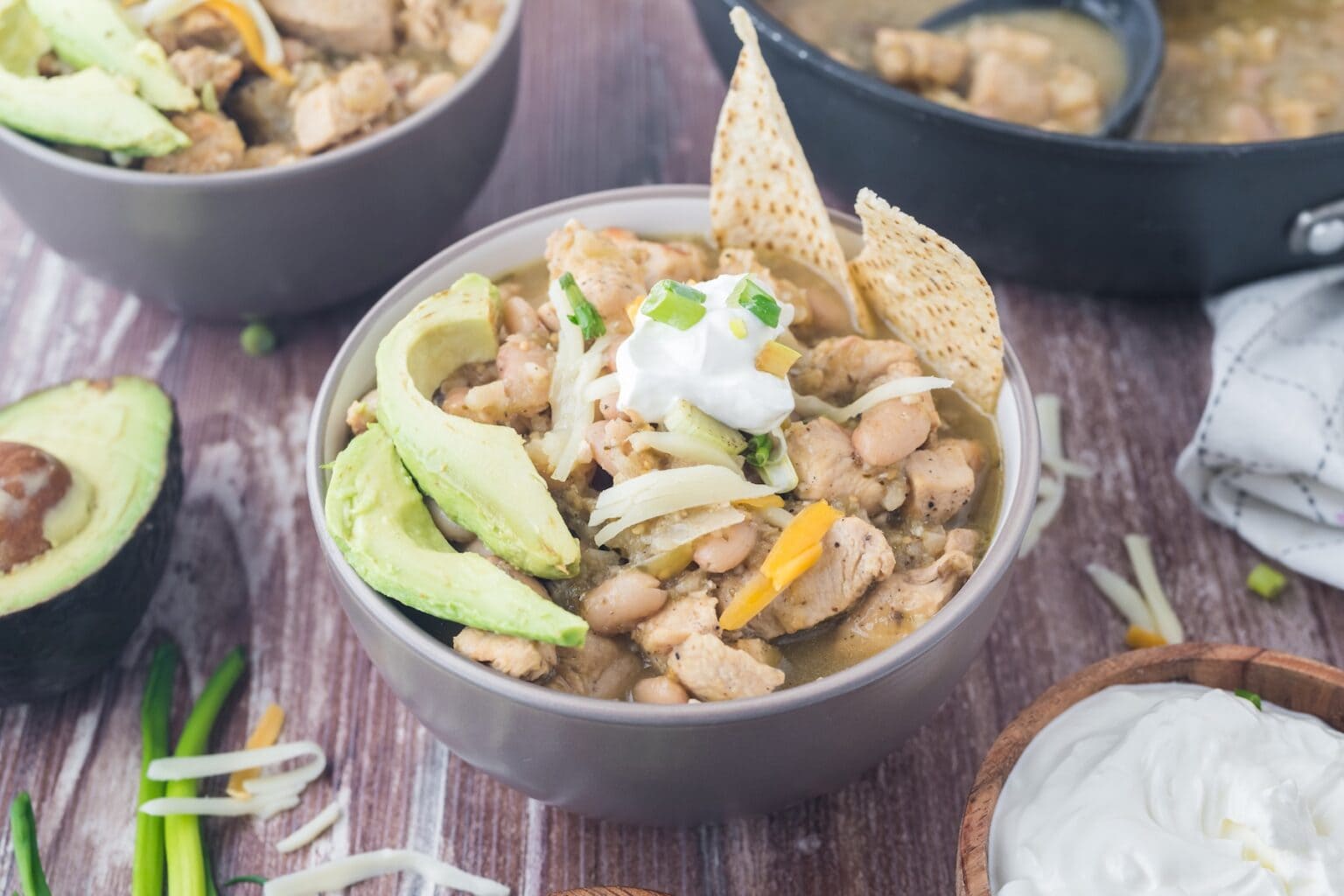 Green Chili Chicken Soup (Stovetop or Crockpot) - Feels Like Home™