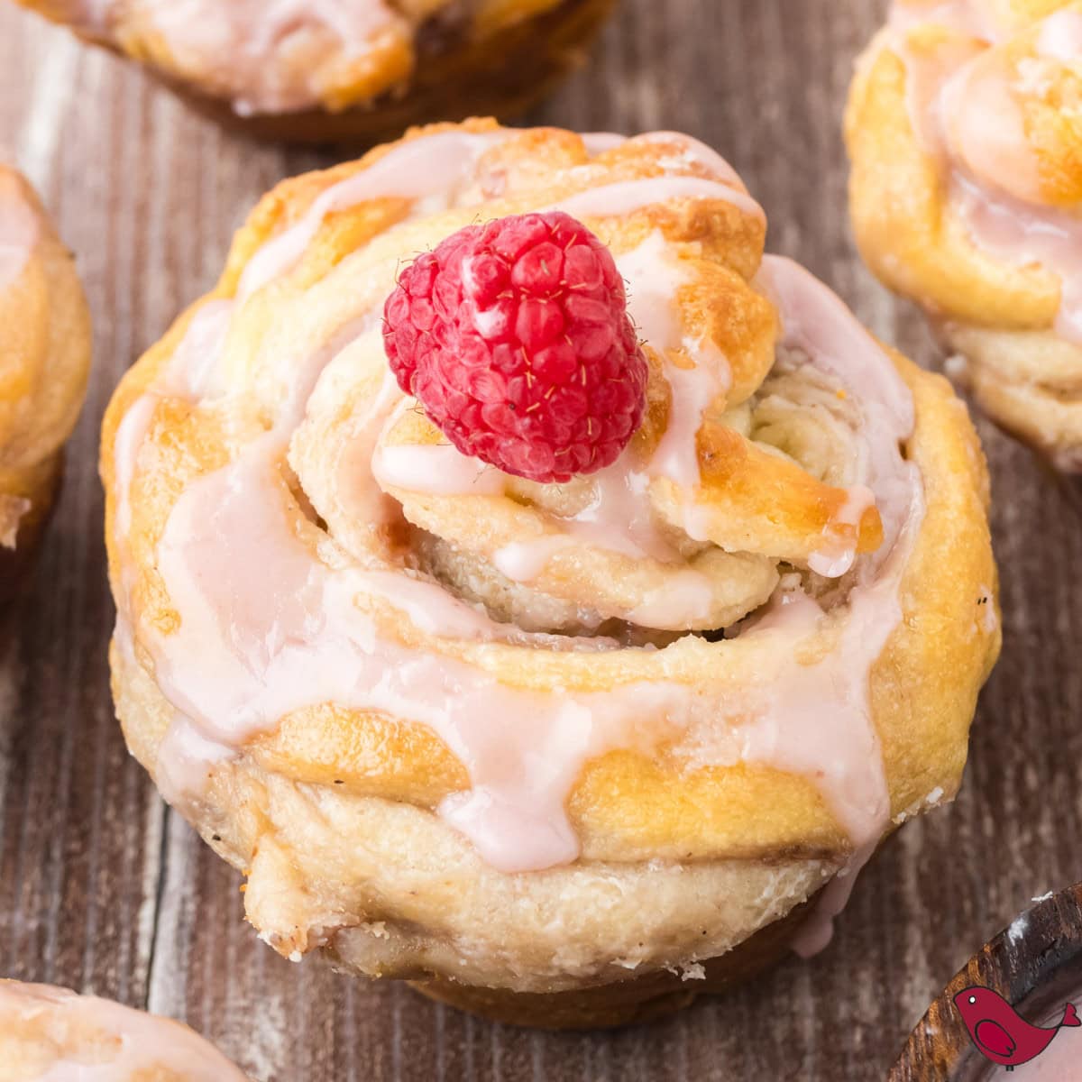 raspberry cream cheese cruffins (crescent roll muffins)