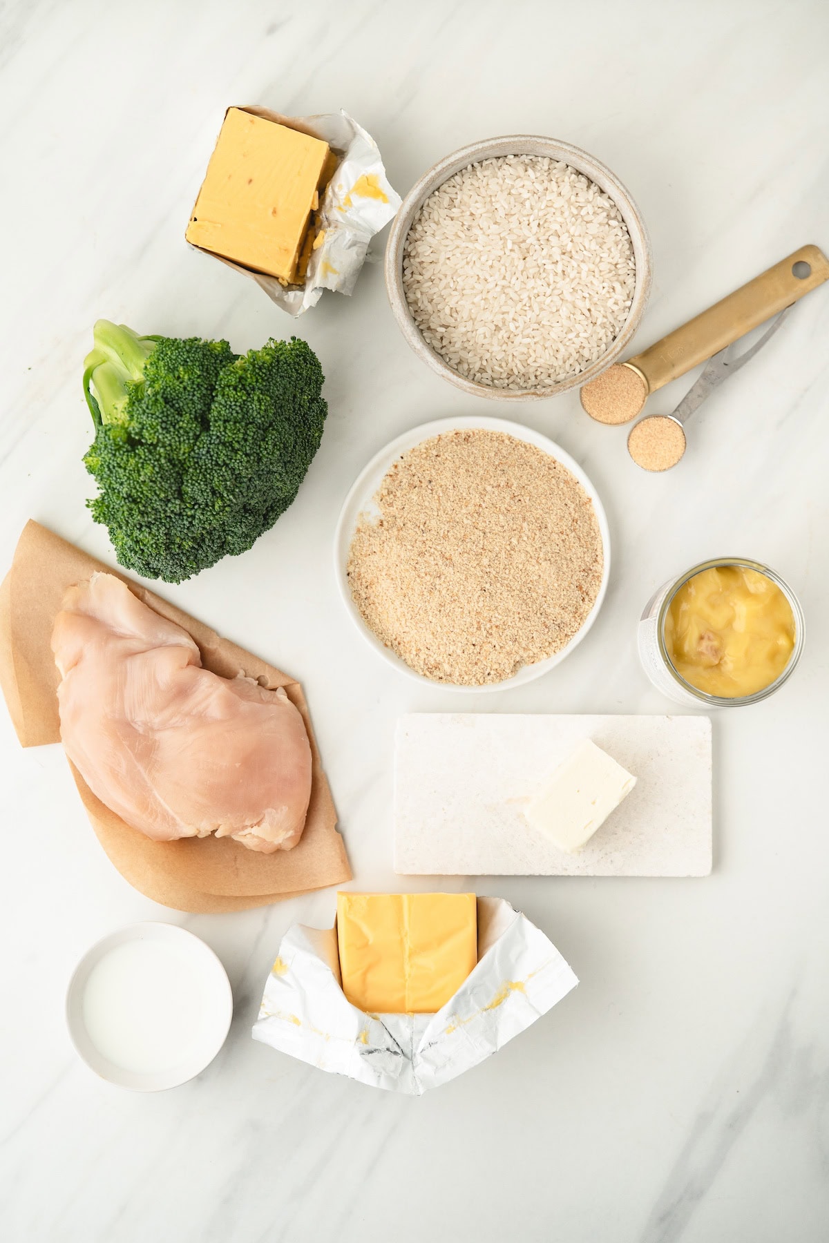 Chicken Broccoli Rice and Cheese Casserole ingredients