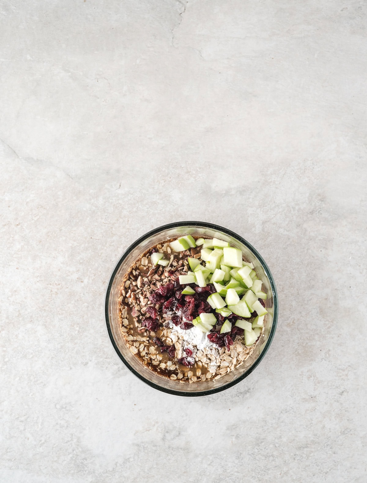 add the oats and all the fruit to the liquid