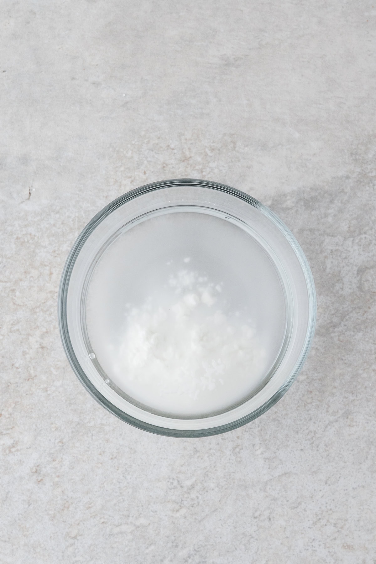 combine water and cornstarch in a small bowl