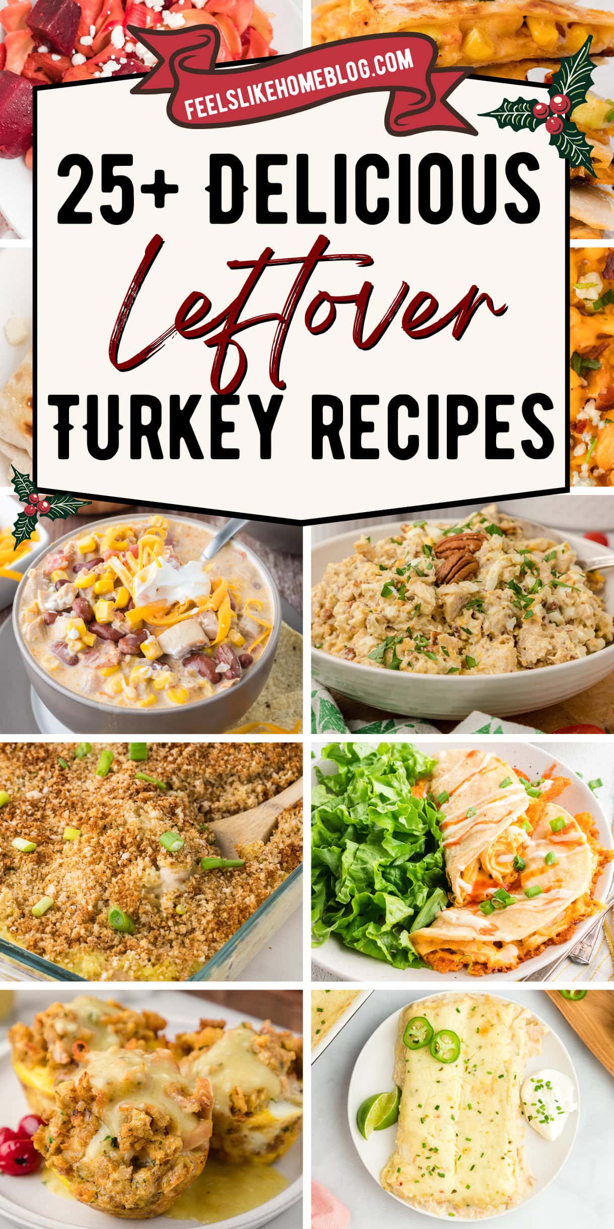 25+ Easy Leftover Turkey Recipes - Feels Like Home™