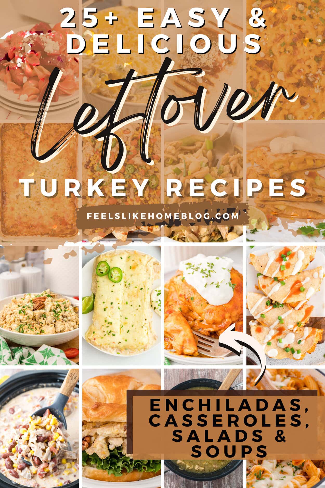 25+ Easy Leftover Turkey Recipes - Feels Like Home™