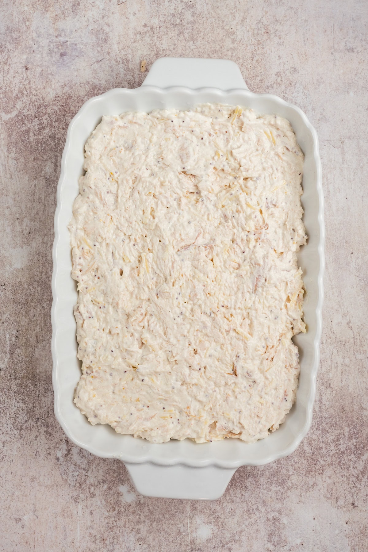 Combining everything together in the baking dish. All ready to be baked for 30-35 minutes.