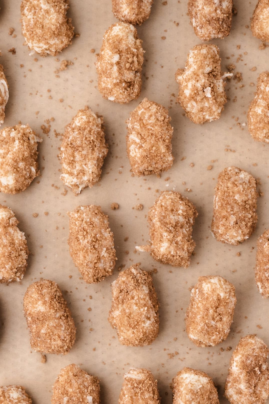 Irish potato candy on baking sheet