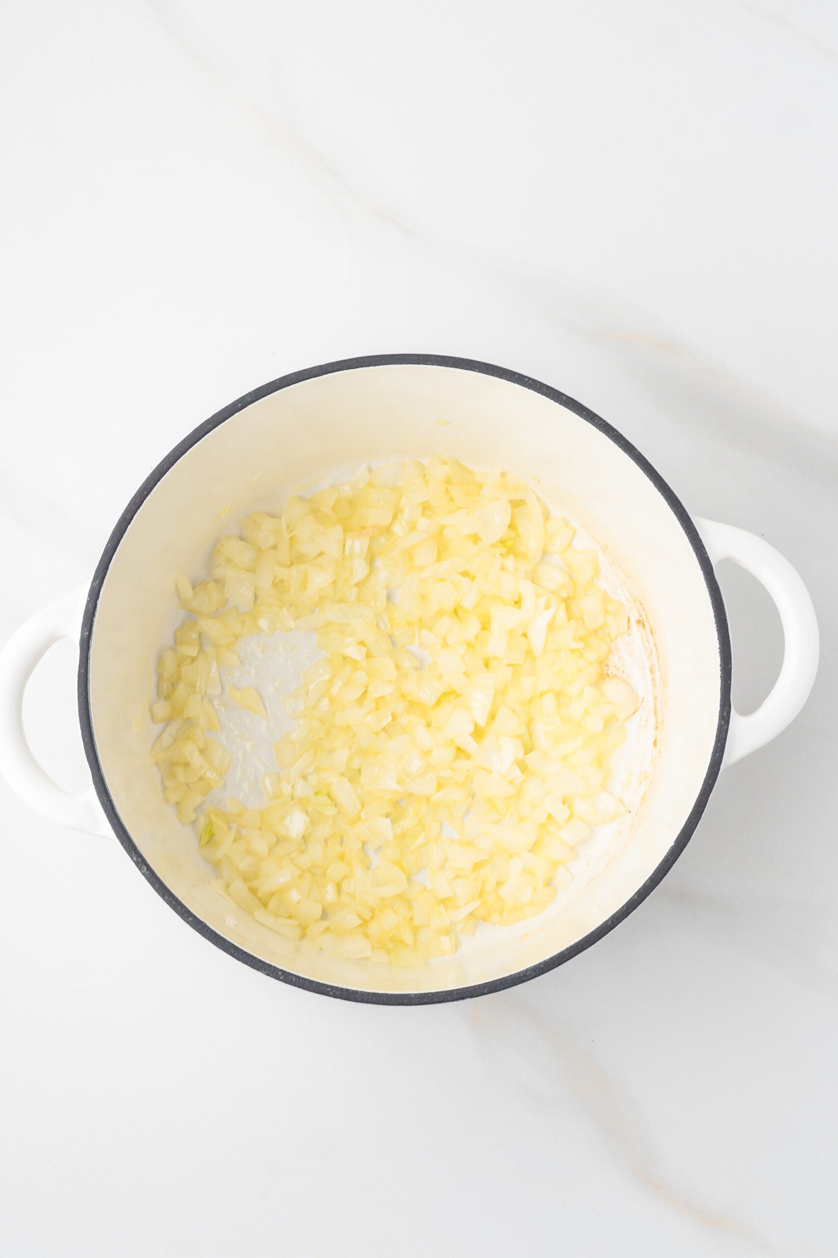 Sauteed onion in dutch oven