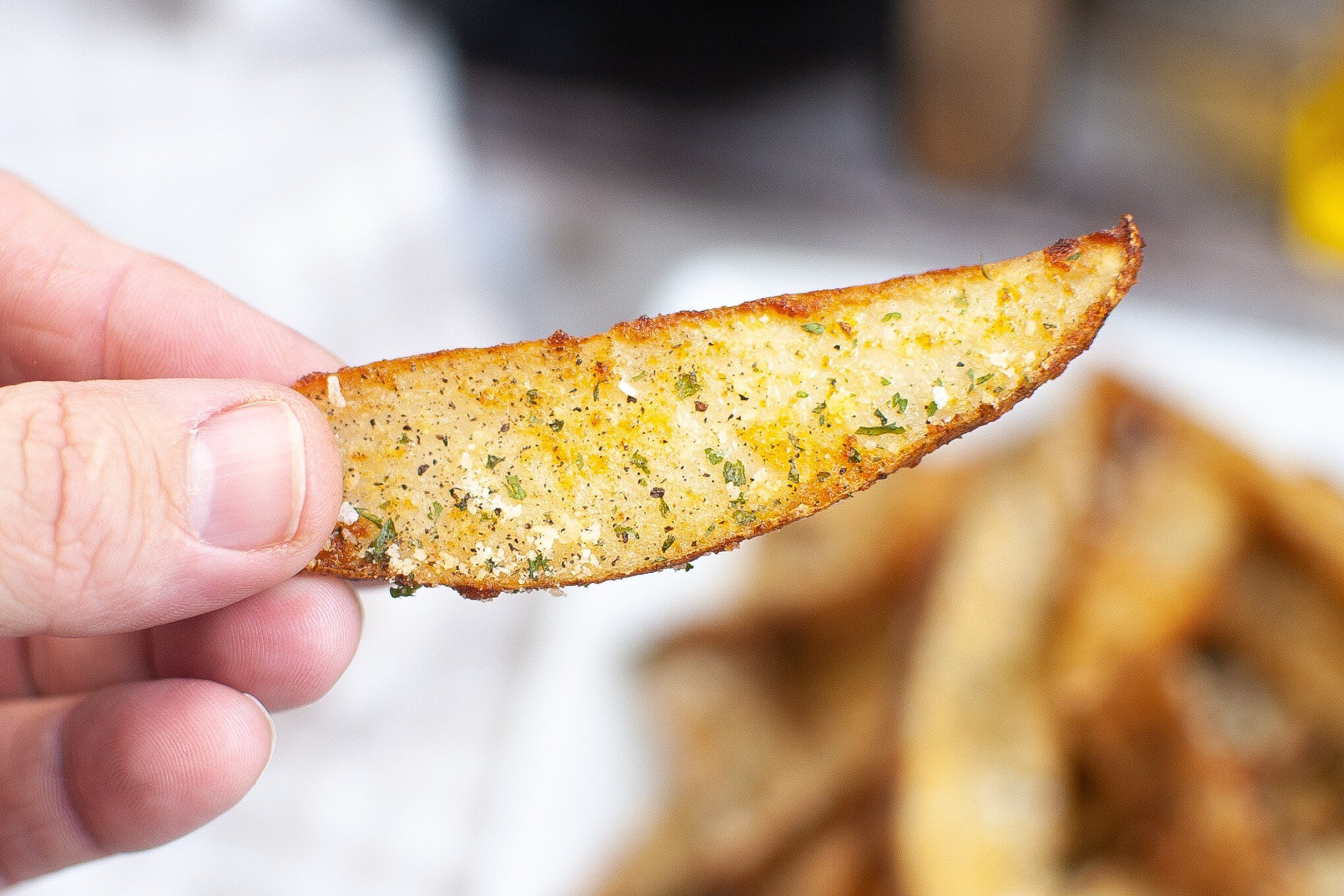 Golden Air Fryer Potato Wedges
