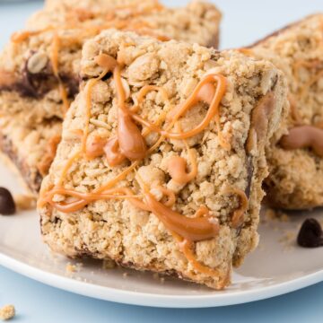 Caramel Stuffed Cookie Bars