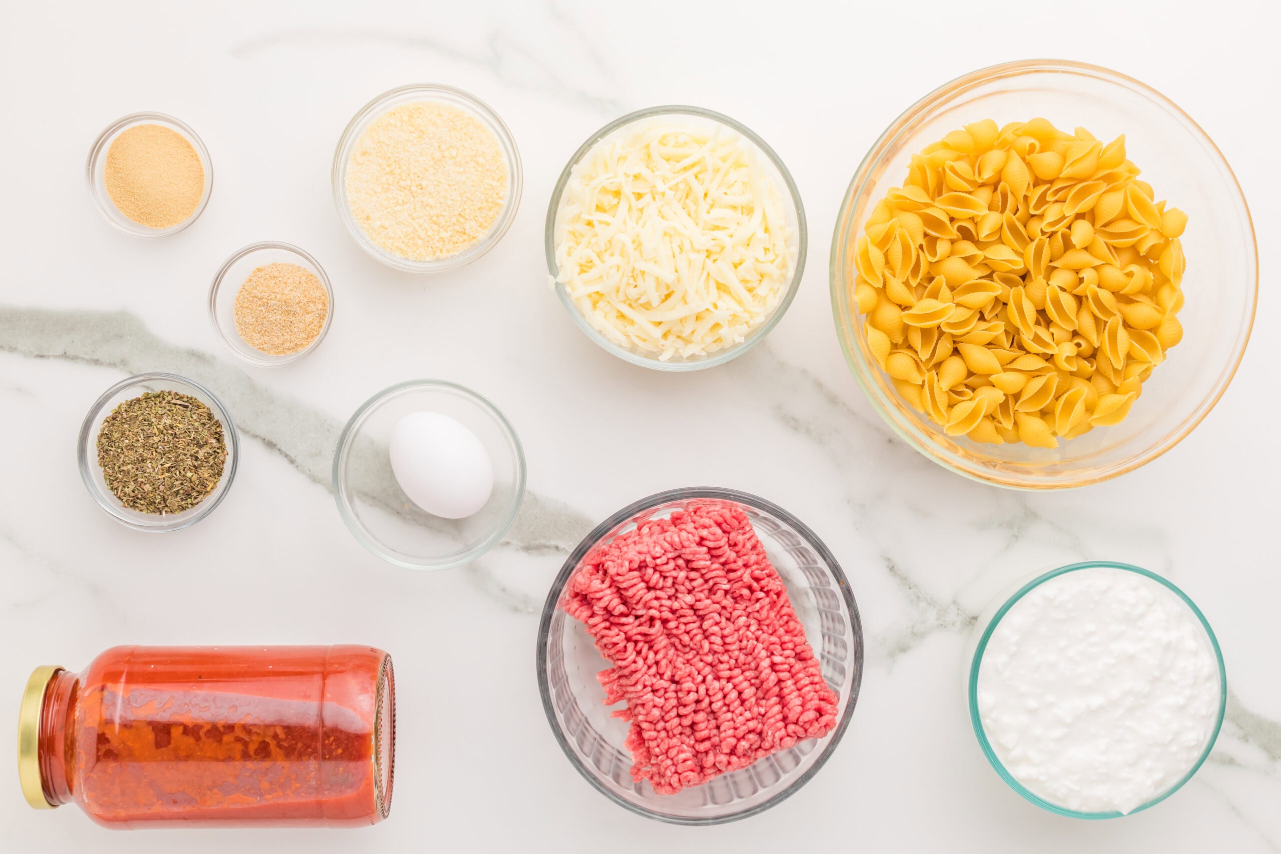 Healthy cottage cheese pasta bake