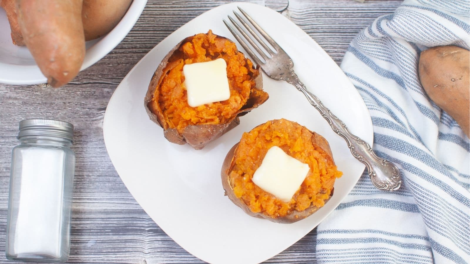 sweet potatoes in air fryer basket