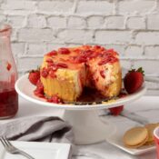 instant pot strawberry cheesecake slice