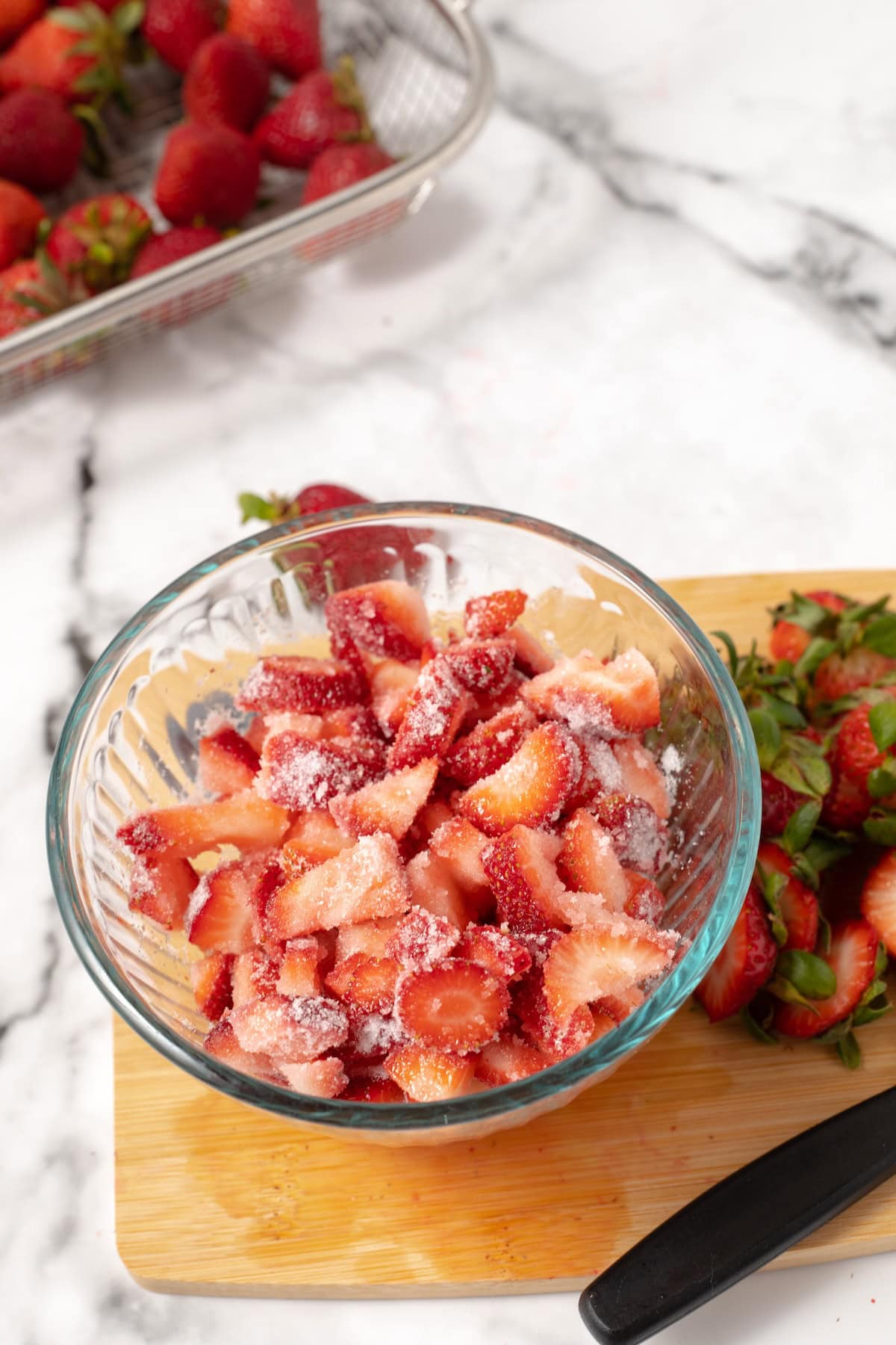 sugared strawberries
