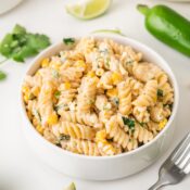 Summer pasta salad with Mexican corn