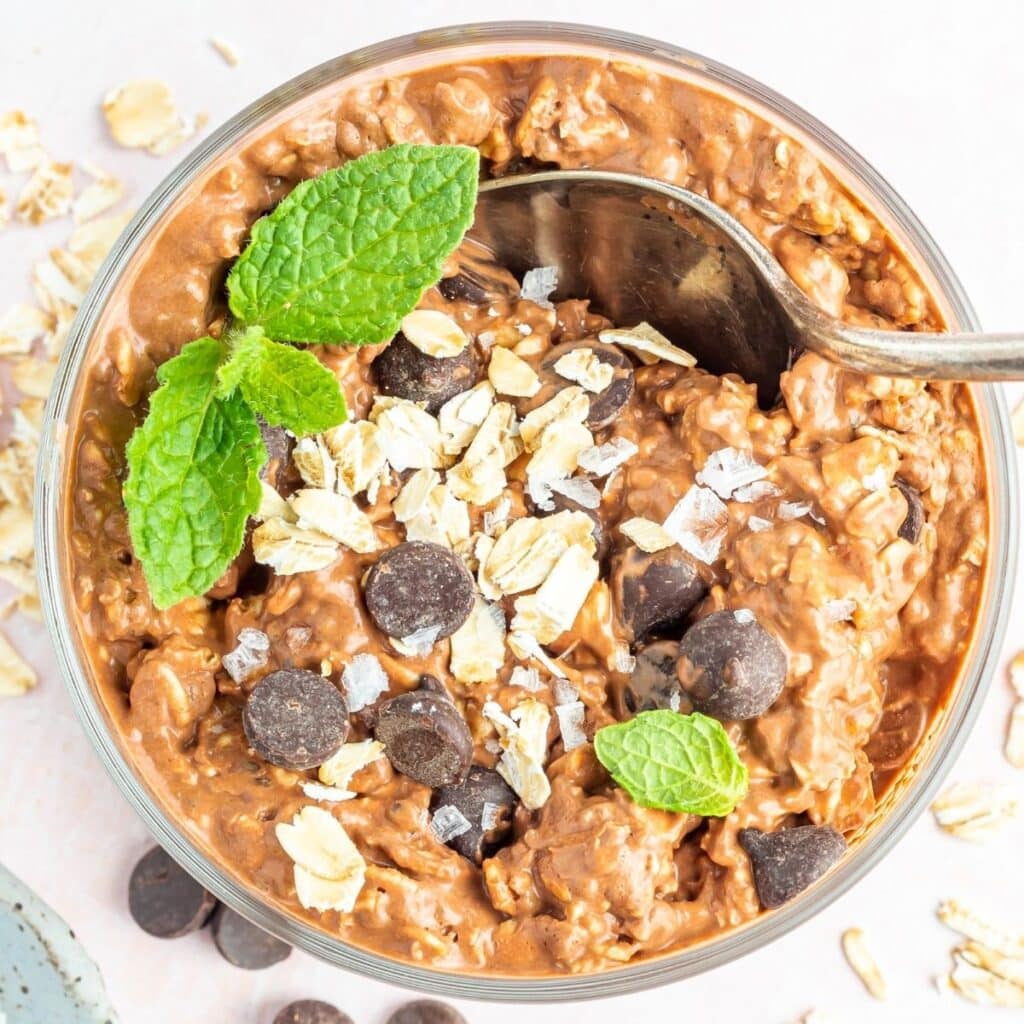 Mint Chocolate Overnight Oats