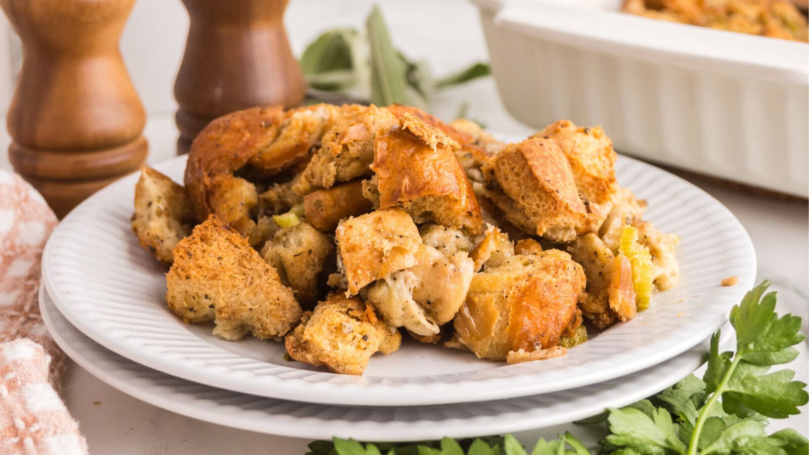 Brown butter stuffing side dish