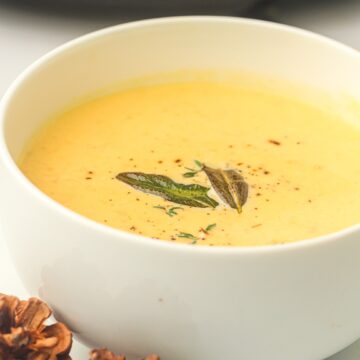 Creamy Crockpot butternut squash soup