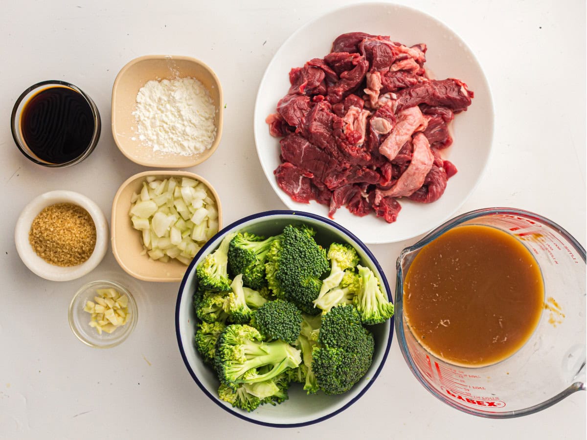 Crockpot beef and broccoli ingredients