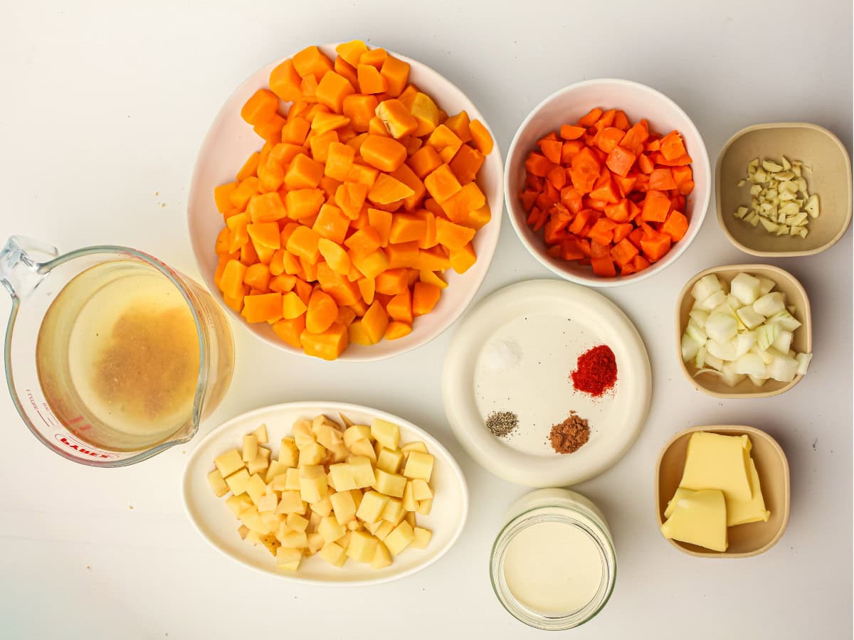 CrockPot butternut squash soup ingredients