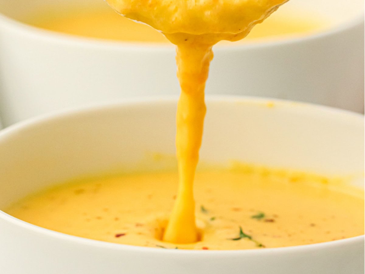Creamy butternut squash soup texture