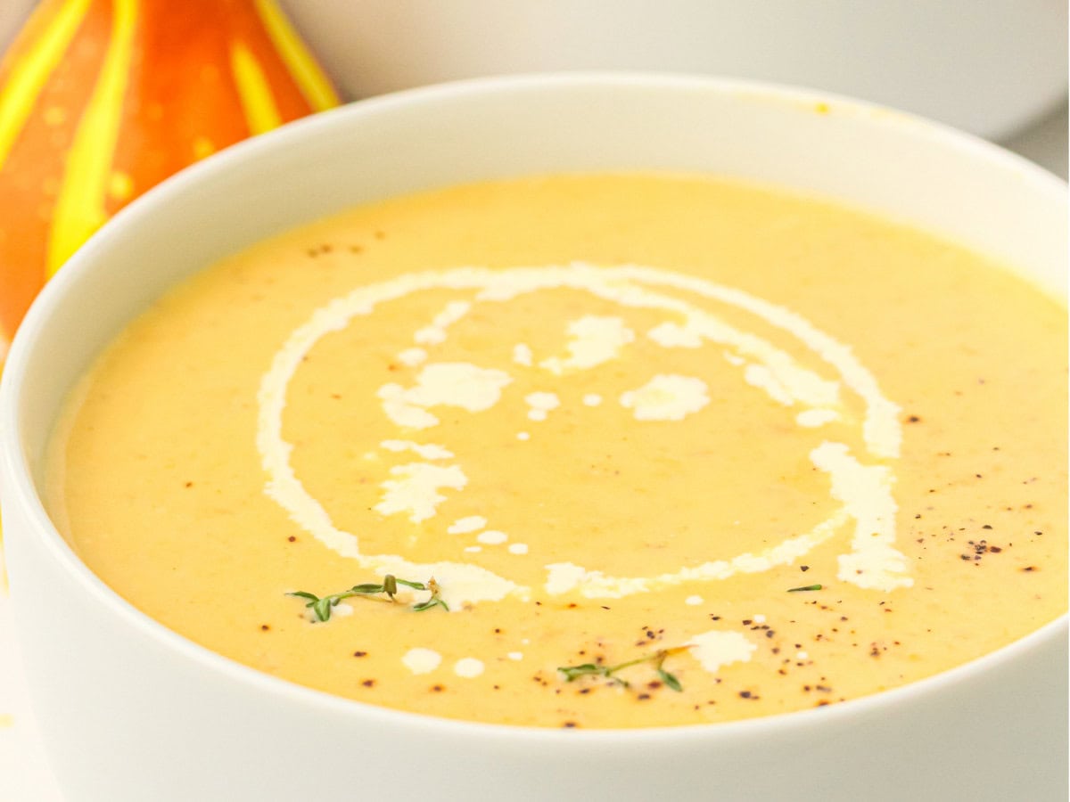 Creamy CrockPot butternut squash soup