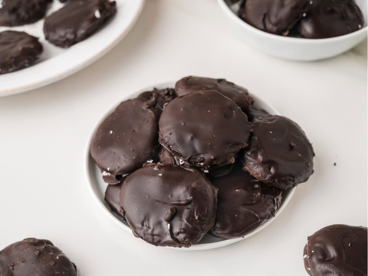 Homemade peppermint candy patties