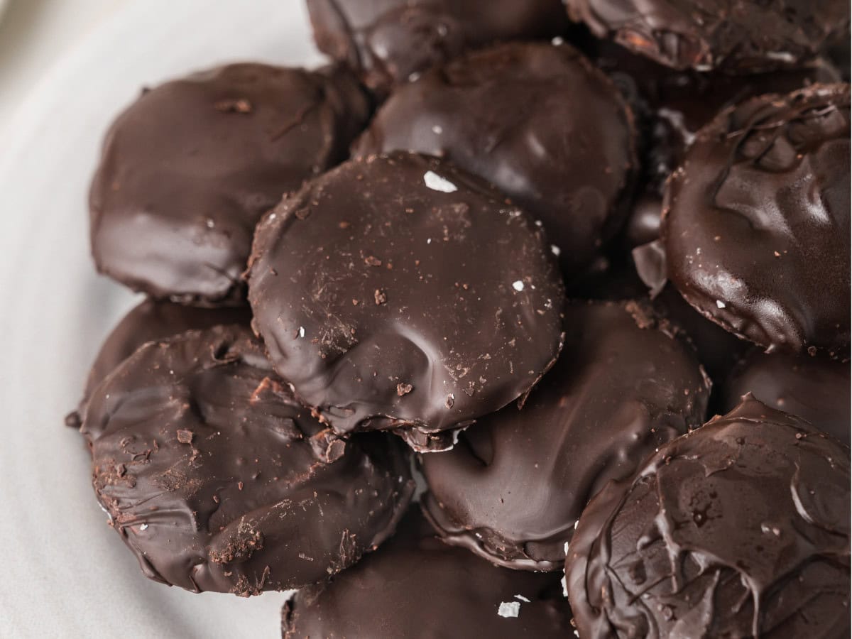 Chocolate covered peppermint patties