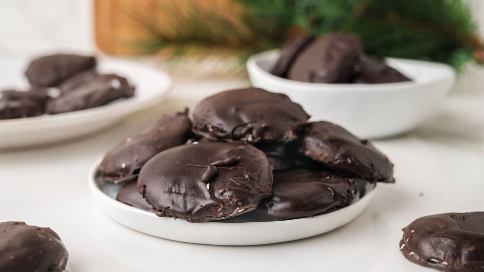 Dark chocolate peppermint patties