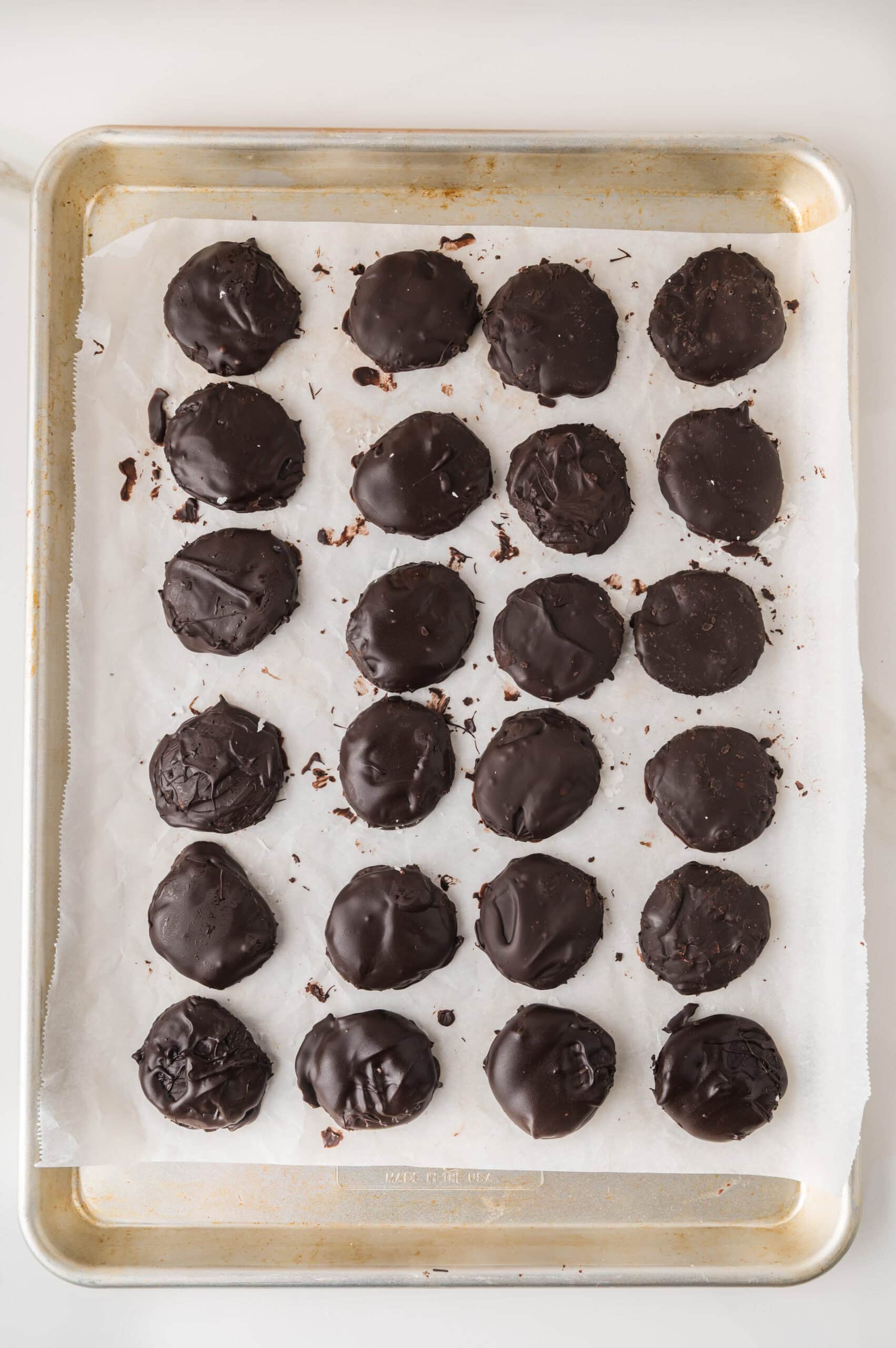 Dark chocolate peppermint patties