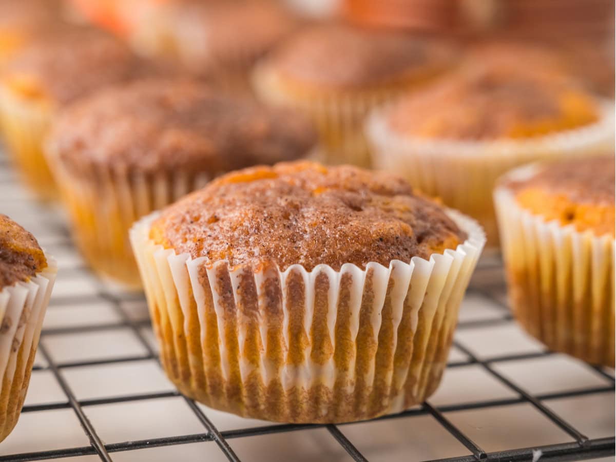 Homemade pumpkin spice muffins