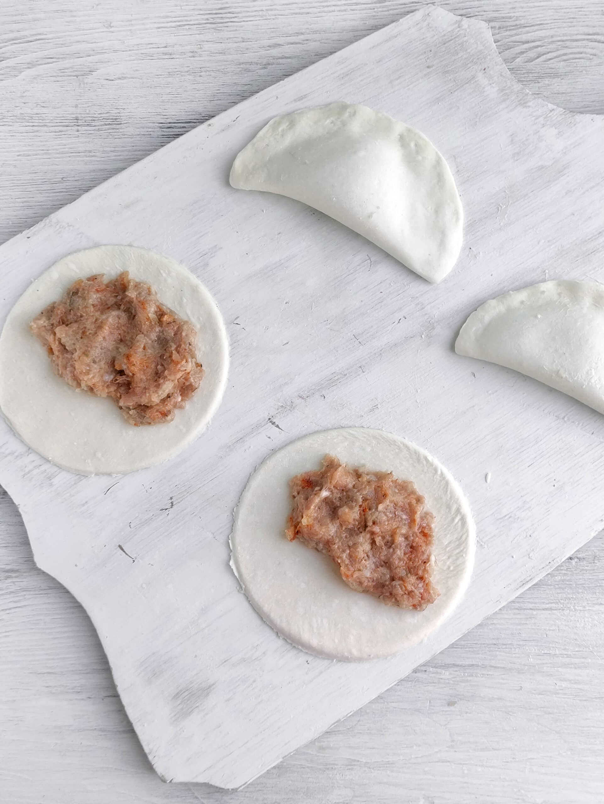 Homemade chicken empanada filling