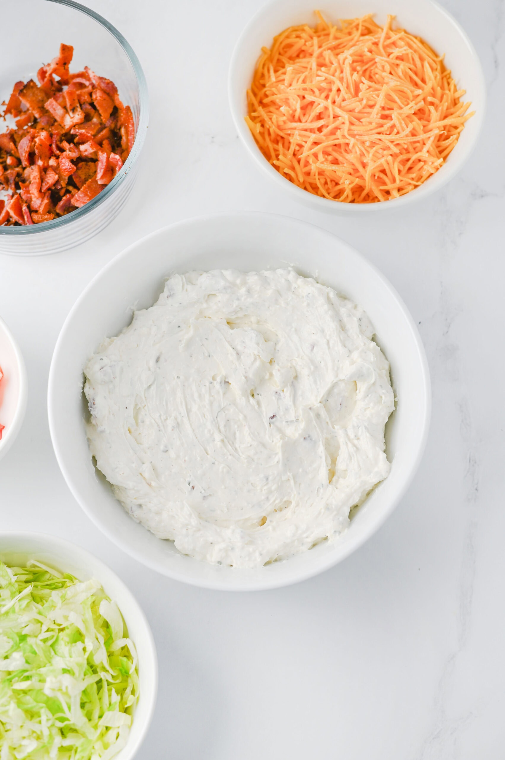 Creamy BLT dip base