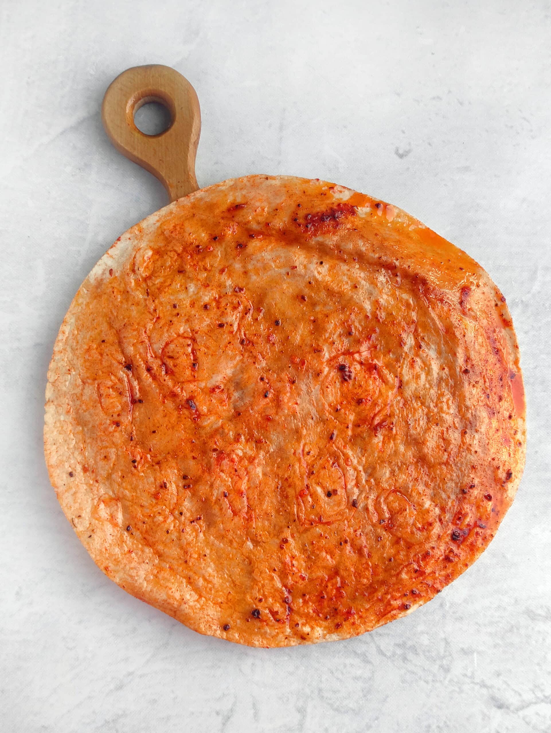 Seasoned tortilla for fall leaf tortilla chips