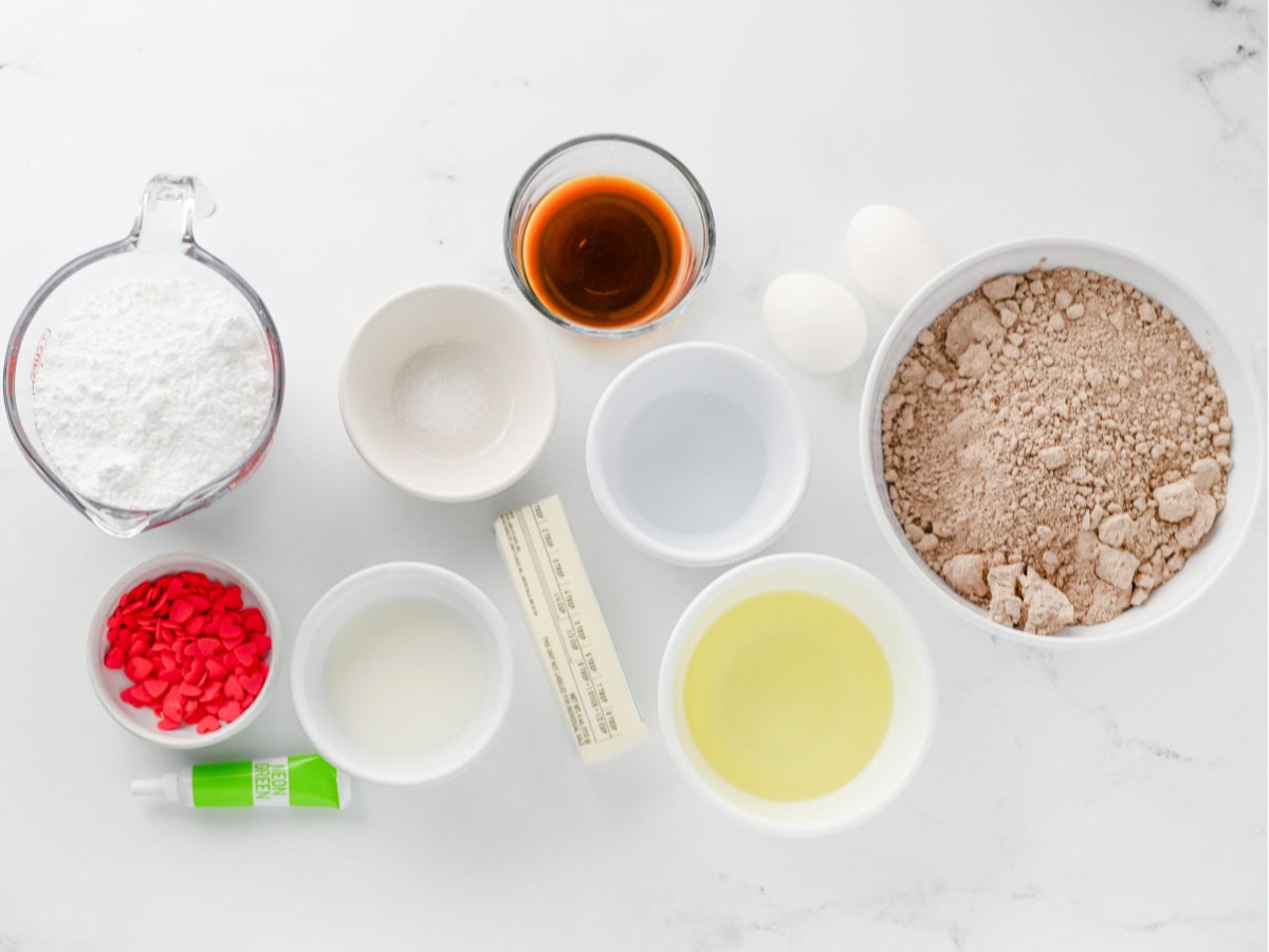 Grinch brownie bites ingredients