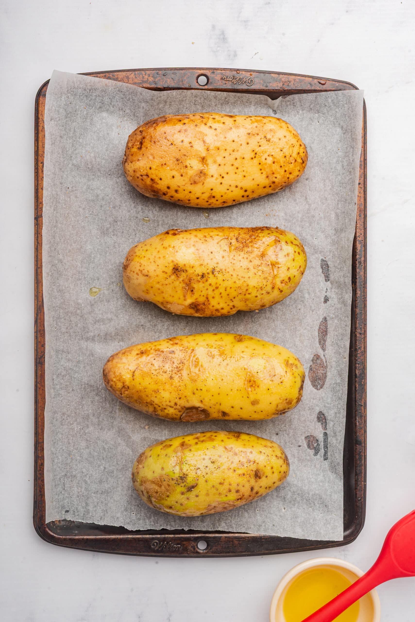 Oven baked potatoes for loaded skins