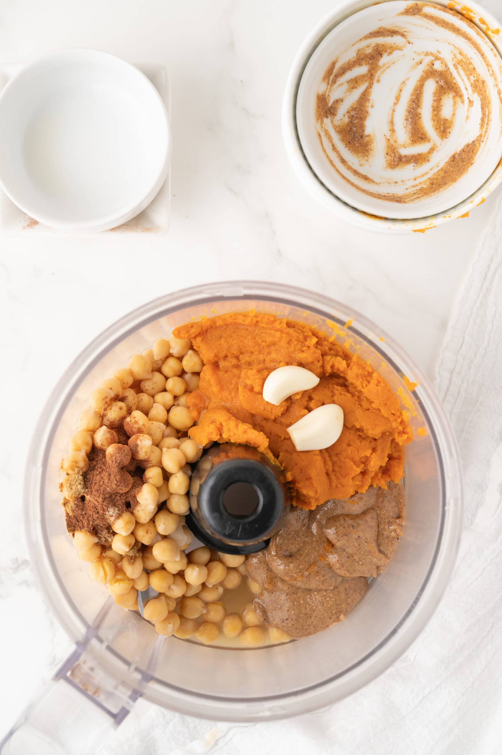 Homemade pumpkin hummus