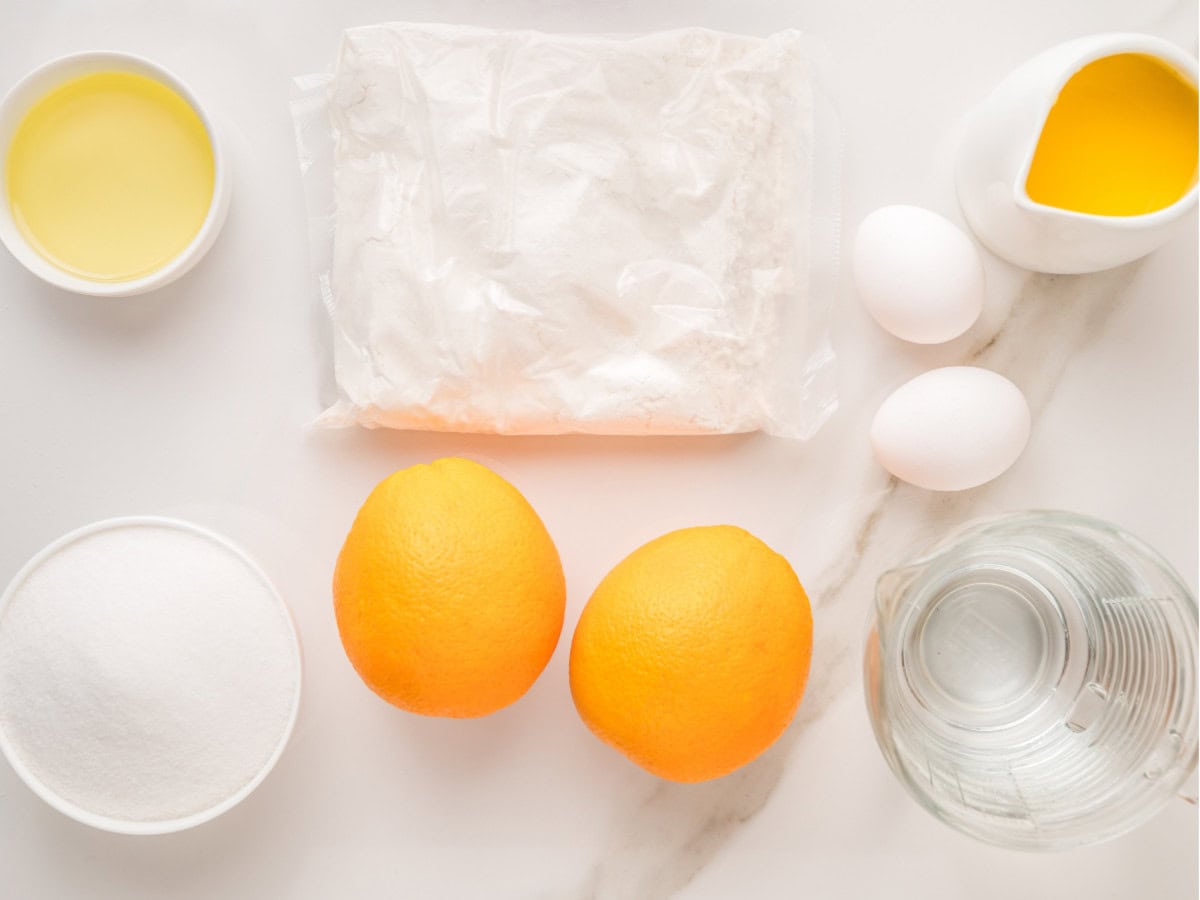 Orange upside down cake ingredients
