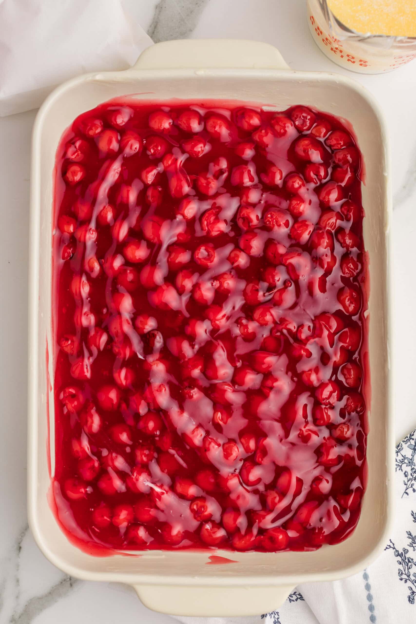 Cherry pie filling for easy dump cake